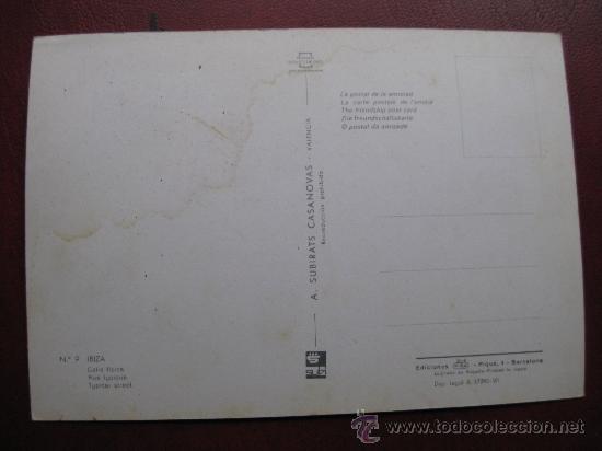 Postales: POSTAL IBIZA - (REF.: U - 09) - Foto 2