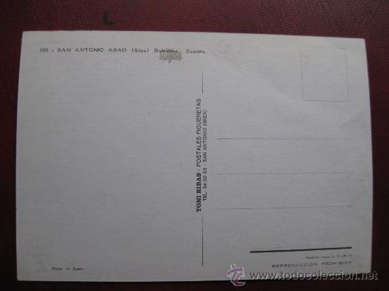 Postales: POSTAL IBIZA - (REF.: U - 13) - Foto 2