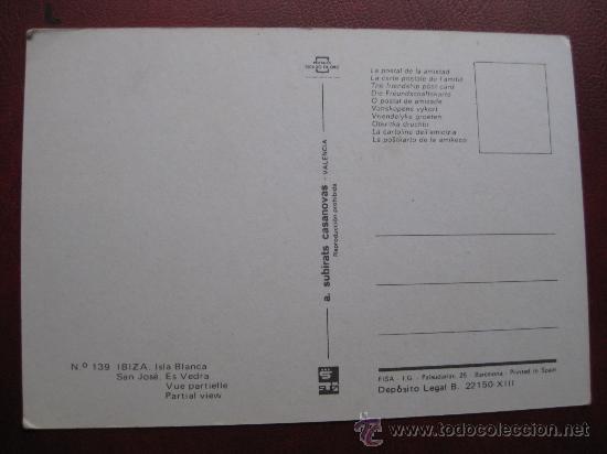 Postales: POSTAL IBIZA - REF.: U - 60 - Foto 2
