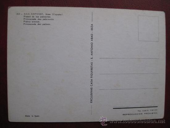 Postales: POSTAL IBIZA - REF.: U - 101 - Foto 2