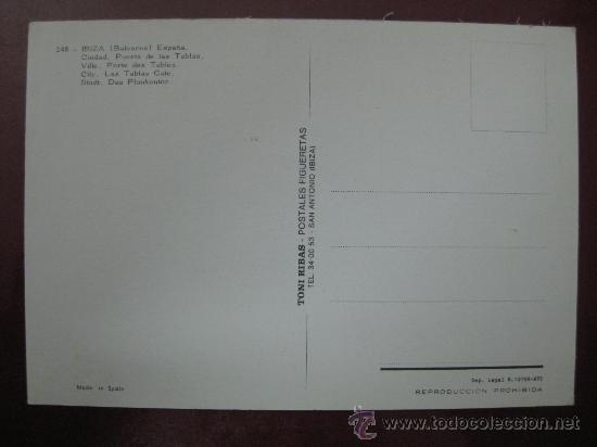 Postales: POSTAL IBIZA - REF.: U - 177 - Foto 2
