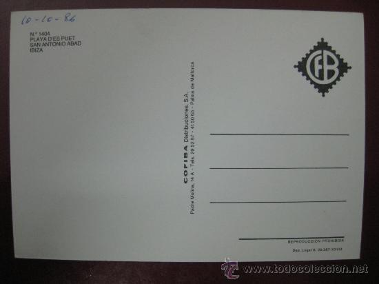 Postales: POSTAL IBIZA - REF.: U - 182 - Foto 2