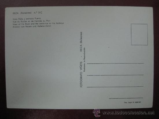 Postales: POSTAL IBIZA - REF.: U - 199 - Foto 2
