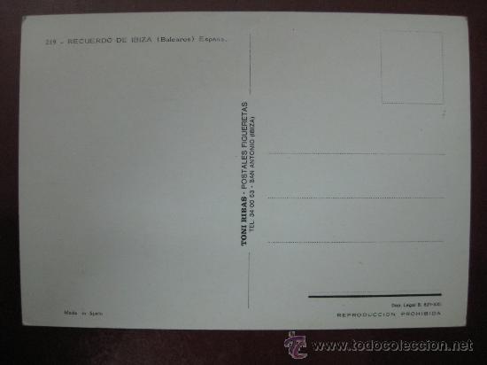 Postales: POSTAL IBIZA - REF.: U - 249 - Foto 2