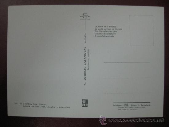 Postales: POSTAL IBIZA - REF.: U - 253 - Foto 2