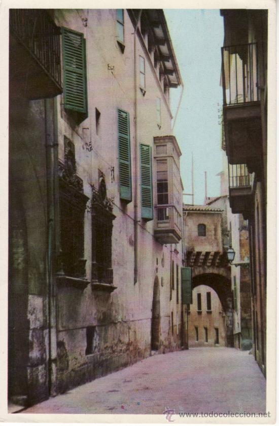 Postales: CALLE ALMUDAINA. MALLORCA. - Foto 1