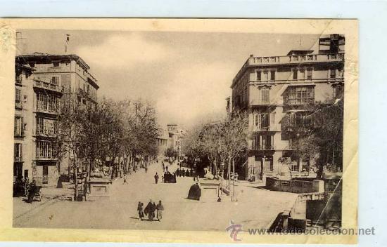 Postales: POSTAL PALMA DE MALLORCA PASEO DEL BORNE - Foto 1