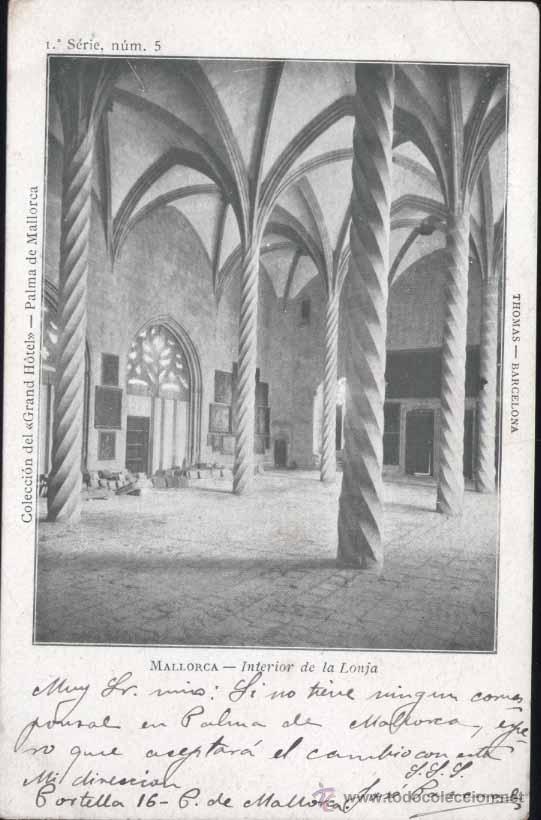 Postales: MALLORCA.- INTERIOR DE LA LONJA - Foto 1