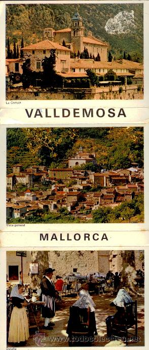 Postales: Valldemosa - Mallorca - librito bloc de mini postales - Foto 1