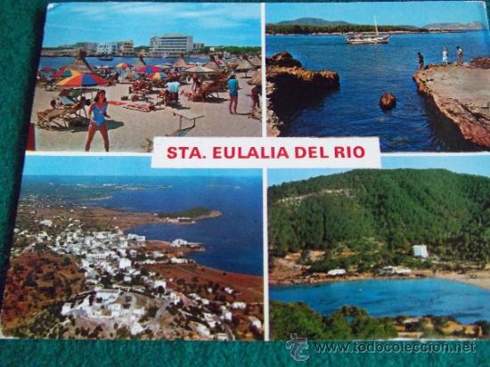 Postales: IBIZA-BA3-CIRCULADA-SANTA EULALIA DEL RIO