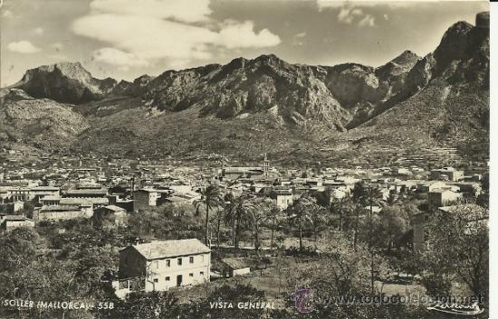 Postales: MALLORCA SOLLER  ESCRITA - Foto 1