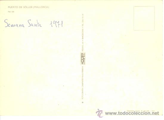 Postales: S&oacute;ller - Mallorca - Postal Puerto - Foto 2