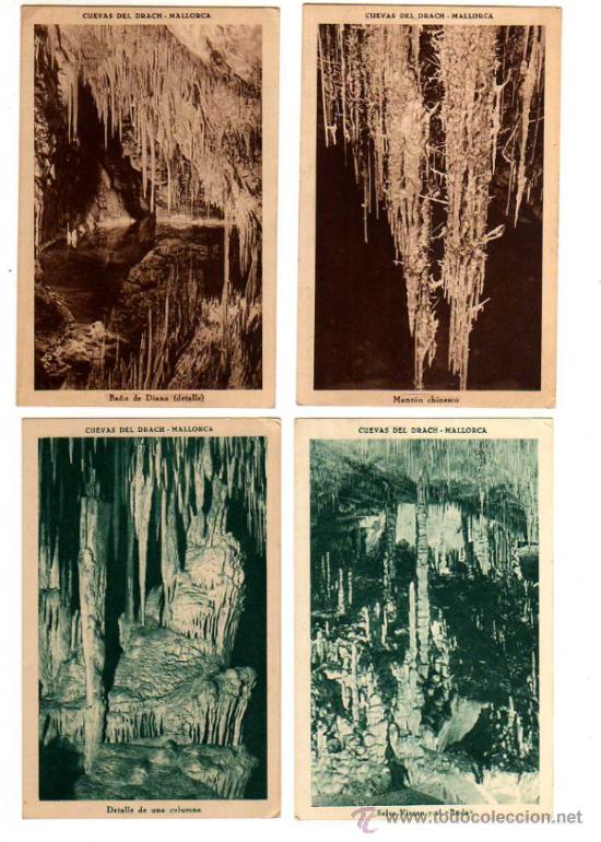 Postales: 10 Postales de las Cuevas del Drach. Mallorca. - Foto 1