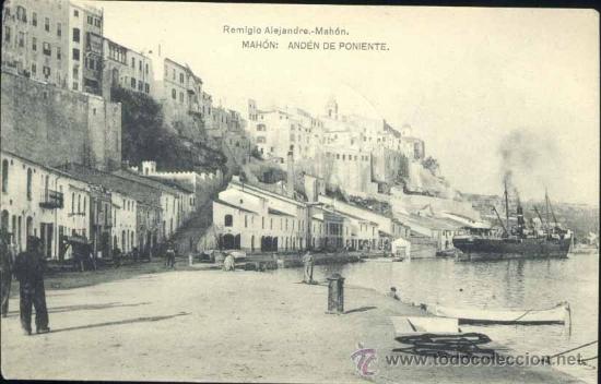 Postales: MAHON.- ANDEN DE PONIENTE
