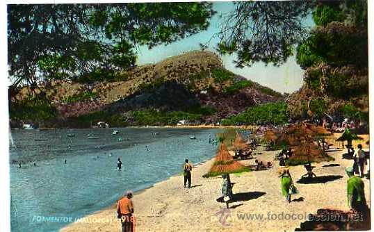 Postales: Formentor. Mallorca. La playa. Circulada  1961 - Foto 1