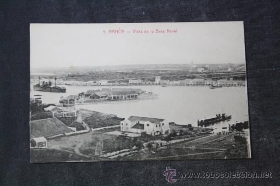 Postales: Postal de Mah&oacute;n - Vista de la Base Naval - Foto 1