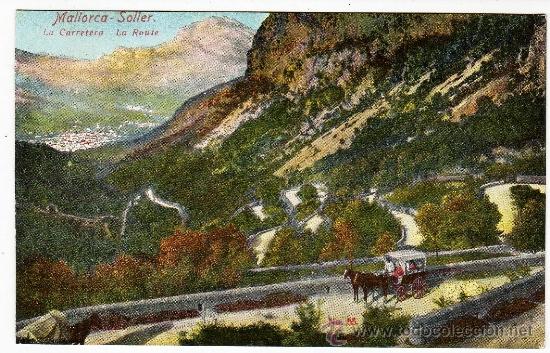 Postales: POSTAL MALLORCA SOLLER LA CARRETERA - Foto 1