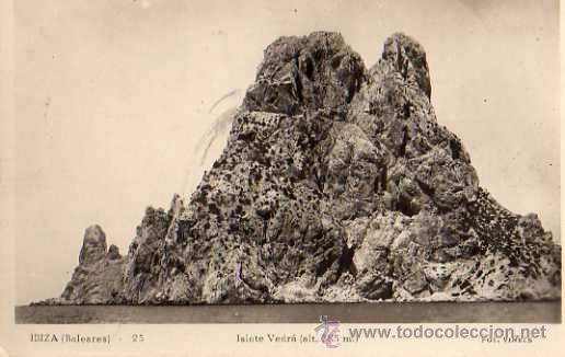 Postales: IBIZA N&ordm; 25 ISLOTE VEDR&Aacute; FOT. VI&Ntilde;ETS POSTAL FOTOGR&Aacute;FICA SIN CIRCULAR