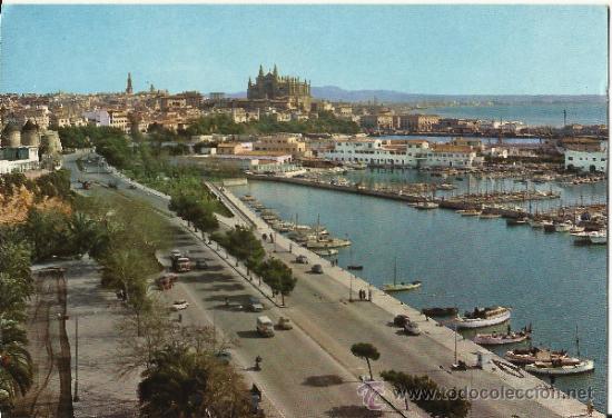 Postales: POSTAL: PASEO MAR&Iacute;TIMO - PALMA DE MALLORCA. - Foto 1