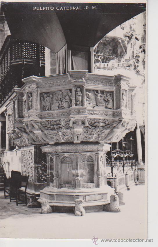 Postales: PALMA DE MALLORCA. CATEDRAL. PULPITO - Foto 1