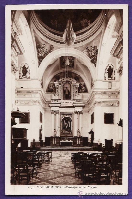 Postkarten: valldemosa /mallorca - cartuja / altar mayor - n&ordm; 113 - ed. roisin - sin circular - a&ntilde;os 30 / 40 - x