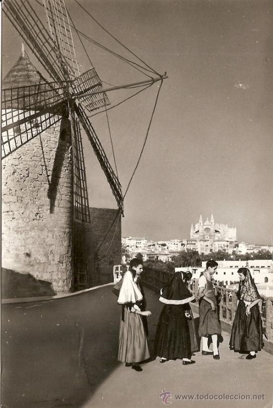 Postales: MALLORCA - BAILES EN EL MOLINO DEL JONQUET - Foto 1