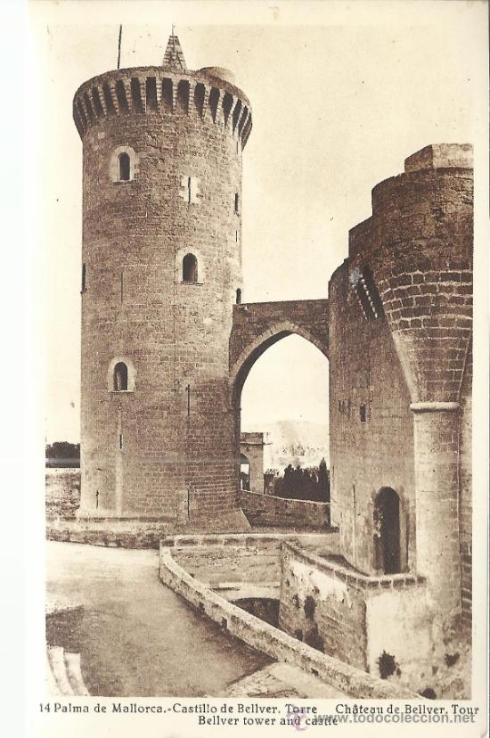 Postales: MALLORCA CASTILLO DEL BELLVER SIN ESCRIBIR - Foto 1