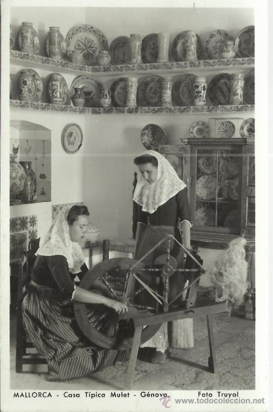 Postales: MALLORCA CASA TIPICA MULET ESCRITA - Foto 1