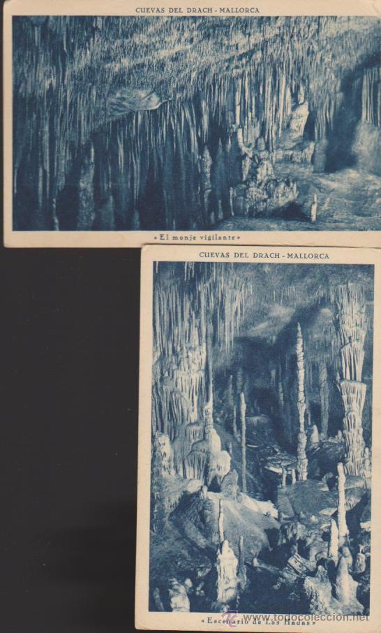 Postales: Cuevas del Drach. Lote de 2 postales. - Foto 1