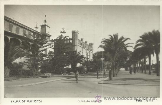 Postales: MALLORCA PASEO DE SAGRERA ESCRITA - Foto 1
