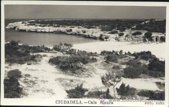Postales: CIUDADELA (MENORCA).- CALA BLANCA - Foto 1