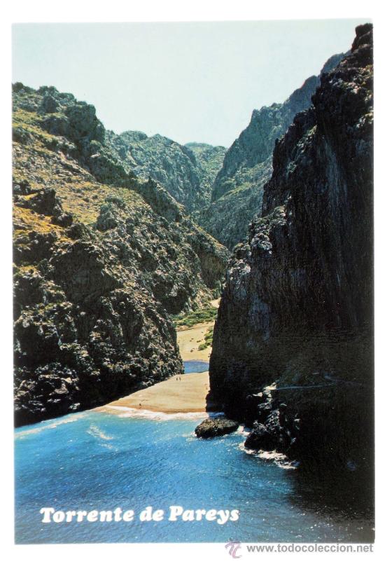 Postcards: Postal Desembocadura Torrente de Pareys vista a&eacute;rea Mallorca Foto Planas a&ntilde;os 70 sin circular