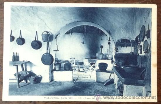 Postales: MALLORCA. CASA DE PAY&Eacute;S. COCINA. - Foto 1