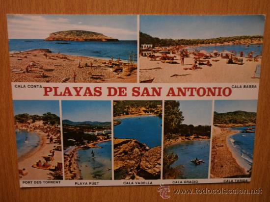 Postales: IBIZA. PLAYAS DE SAN ANTONIO. - Foto 1