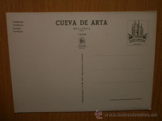 Postales: MALLORCA. CUEVA DE ARTA. VESTIBULO. - Foto 2