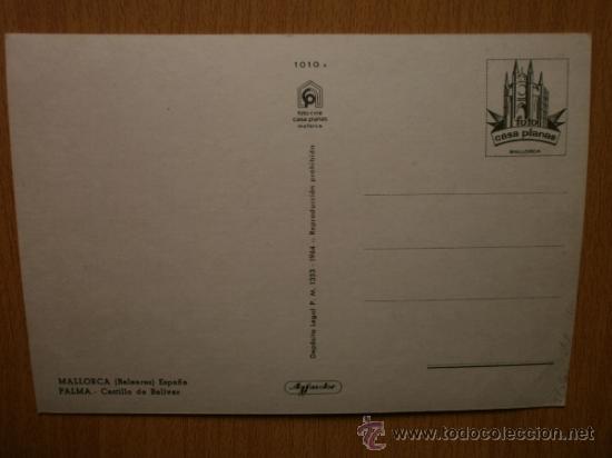 Postales: MALLORCA. CASTILLO DE BELLVER. - Foto 2