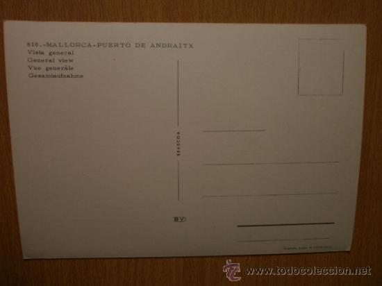 Postales: MALLORCA. PUERTO DE ANDRAITX. - Foto 2