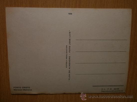 Postales: MALLORCA. PORTO CRISTO. - Foto 2