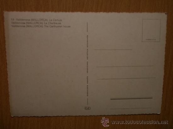 Postales: MALLORCA. VALLDEMOSA. LA CARTUJA. - Foto 2