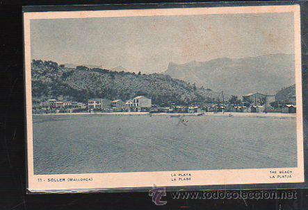 Postales: TARJETA POSTAL DE SOLLER - LA PLAYA. 1. EDICI&Oacute; MARQUES. - Foto 1