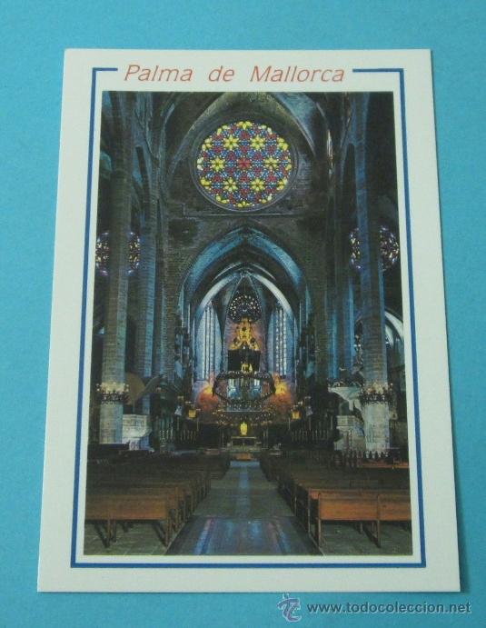 Postales: INTERIOR CATEDRAL PALMA - MALORCA - Foto 1
