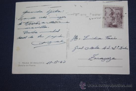 Postales: ANTIGUA POSTAL DE PALMA DE MALLORCA - Foto 2