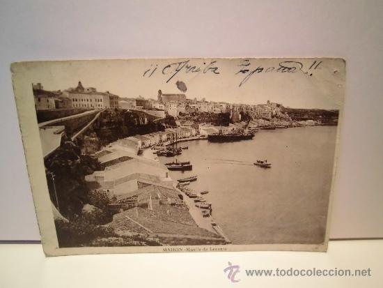 Postales: MAHON-MUELLE DE LEVANTE  J.PONS EDITOR - Foto 1
