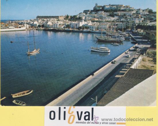 Postales: POSTAL-BALEARES-IBIZA -549 PUETO Y CIUDAD -1975-COMERCIAL PAMPA  -P-01934