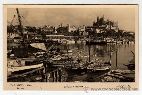 Postales: FOTO POSTAL MALLORCA LA LONJA Y CATEDRAL - Foto 1