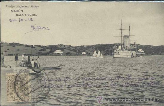 Postales: MAH&Oacute;N (MENORCA).- CALA FIGUERA - Foto 1