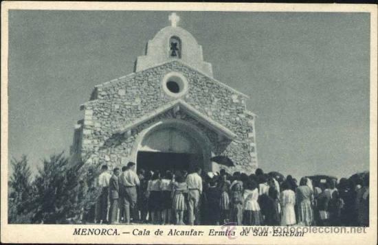 Postcards: MENORCA.- CALA DE ALCAUFAR: ERMITA DE SAN ESTEBAN