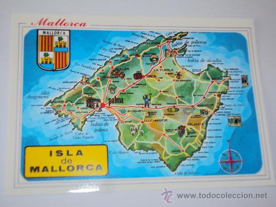 Postales: Mallorca.Mapa - Foto 1