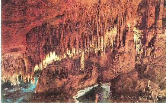Postales: MALLORCA, CUEVAS DEL DRACH, CASTILLO EN RUINAS - CLIS&Eacute;S SERVERA - SIN CIRCULAR - Foto 1