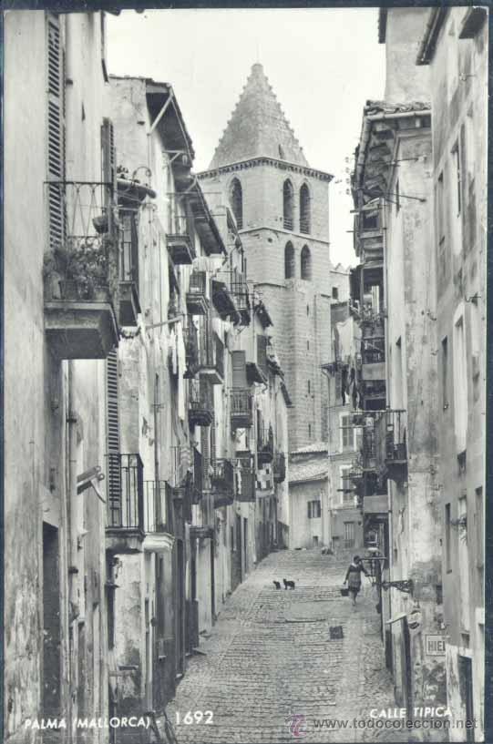 Cartoline: PALMA DE MALLORCA.- CALLE TIPICA